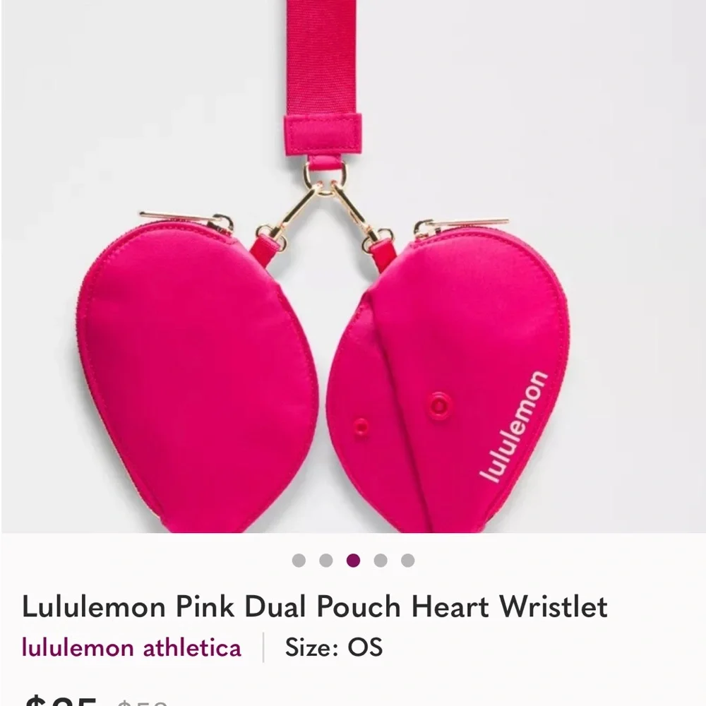 lululemon athletica Fuchsia Heart Wristlet - Picture 4 of 4
